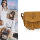 Faux suede Women Lady Shoulder Bag Messenger Handbag Crossbody brown Gypsy