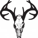 Deer Skull Window Decal--12"x10" Large Back Glass Decal