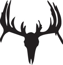 Deer Skull 6x9" Window Decal