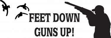 Duck Hunting Window Decal--5"x8"