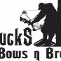 Bowhunting Backglass Decal 12"x12"