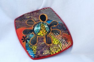 "King Sees All" wall hanging or tea light holder/soap dish