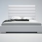 Prince Modern Bed Frame - Queen Size - White Leather