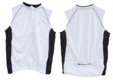 Origin8 TechSport Sleeveless Cycling Jersey- WHITE (Extra Extra Large) XXL