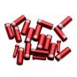 SRAM Alloy Cable Housing Ferrule and Cable End Cap Kit (Red)- 20 Pcs