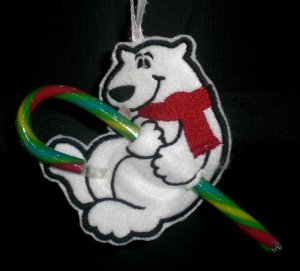 Candy Cane Holder - Polor Bear