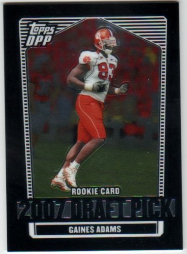 2007 Topps Draft Picks & Prospects Football Chrome Black Parallel #107 GAINES ADAMS RC