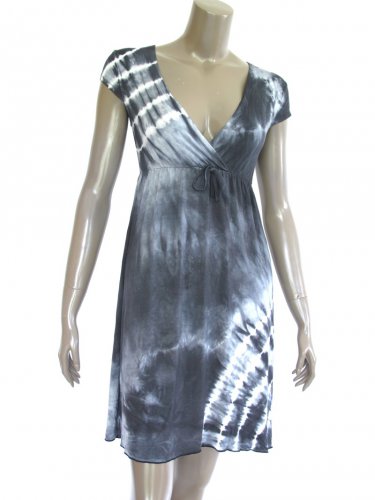 Cap sleeve short Tie Dye women dress