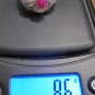 Stunning Created Ruby Star & Accent Sterling Silver Cocktail Ring! Size 9.25!