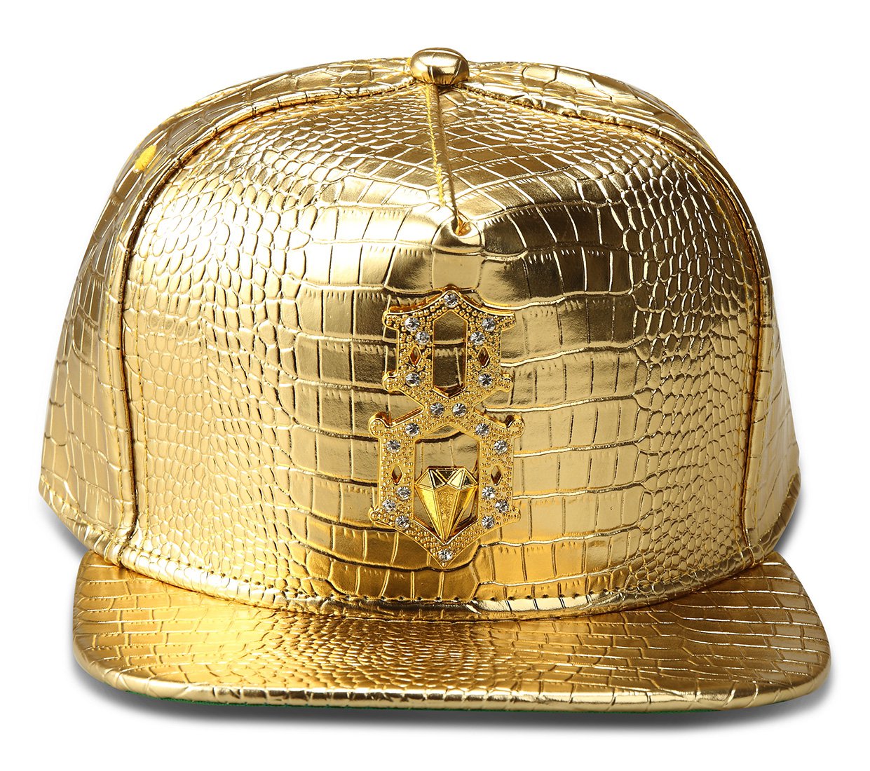 2015 Hip Hop Style Czech Rhinestone Alligator Skin Womens Mens Diamond ...