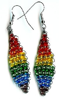 Rainbow Diamond Earrings