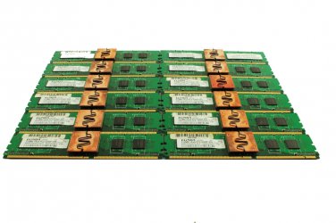 6GB PC2-5300F Memory Kit 12x 512MB ECC DDR2 667 FB Server RAM Elpida