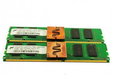 1GB PC2-5300F Memory Kit 2x 512MB ECC DDR2 667 FB Server RAM Micron