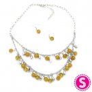 Sunset Sightings Yellow Necklace/Earring Set