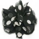 Black and White Polka Dot Hair Clip