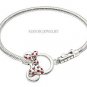 New Authentic Chamilia Disney Minnie Mouse Toggle Bracelet All Size 1014-0037