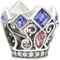 New Authentic Chamilia Disney Princess Royal Crown Charm Bead 2025-0988