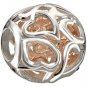 Authentic Chamilia Captured Hearts - Rose Gold Wash Charm Bead 2010-3092