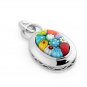 AUTHENTIC MURANO MILLEFIORI MULTI COLOR OVAL PENDANT 8MP518 BY ALAN K