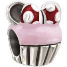 Auhtentic Chamilia Disney Minnie Cupcake Charm Bead 2020-0677