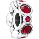 Authentic Chamilia Birthstone Jewels January Charm Bead 2025-1029 "Gift Boxed"