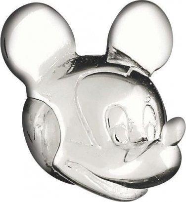 Authentic Chamilia Disney Mickey Mouse Head Charm Bead DIS-1 "Gift Boxed"