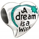 Authentic Chamilia Disney A Dream Is A Wish Charm Bead 2020-0693
