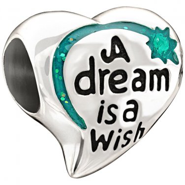 Authentic Chamilia Disney A Dream Is A Wish Charm Bead 2020-0693