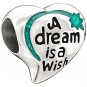 Authentic Chamilia Disney A Dream Is A Wish Charm Bead 2020-0693