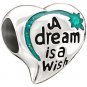 Authentic Chamilia Disney A Dream Is A Wish Charm Bead 2020-0693