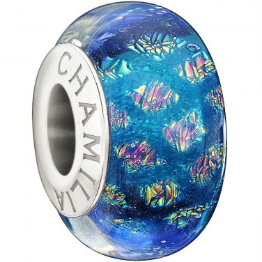 New Authentic Chamilia Opulence Collection - Bright Blue Charm Bead 2410-0007