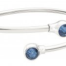 New Authentic Chamilia Crystal Bangle Accents - Blue Swarovski 1025-0002