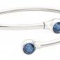 New Authentic Chamilia Crystal Bangle Accents - Blue Swarovski 1025-0002