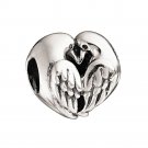 Authentic Chamilia Two Turtle Doves Charm Bead 2010-2990