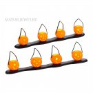 Department 56 Lit Pumpkin Luminaries Set 2 Halloween Village Accessories 4033849