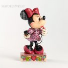 Disney Jim Shore Minnie Mouse Sweetheart Diva With Lipstick Figurine 4031476 New