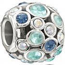 New Authentic Chamilia Captivate - Blue Swarovski Charm Bead 2025-0980
