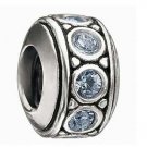 Authentic Chamilia - Wheel - December Birthstone Swarovski Charm Bead