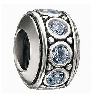 Authentic Chamilia - Wheel - December Birthstone Swarovski Charm Bead
