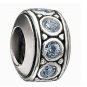 Authentic Chamilia - Wheel - December Birthstone Swarovski Charm Bead
