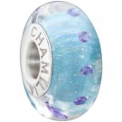 Authentic Chamilia Radiance Collection - Sea Sparkle Cz Charm Bead 2116-0079