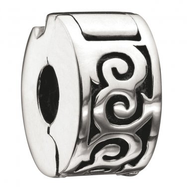 Authentic Chamilia Swirl Lock Charm Bead MB-23