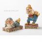 Disney Jim Shore Sleepy and Happy (Set) Snow White Figurine 4032871 Enesco New