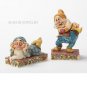 Disney Jim Shore Sleepy and Happy (Set) Snow White Figurine 4032871 Enesco New