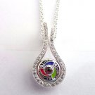 Authentic Kameleon KP063 - CZ Swirl Pendant