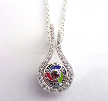 Authentic Kameleon KP063 - CZ Swirl Pendant
