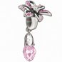 Authentic Chamilia Lily Briolette - Pink Charm Bead 2025-0960 "Gift Boxed"