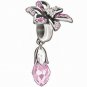 Authentic Chamilia Lily Briolette - Pink Charm Bead 2025-0960 "Gift Boxed"