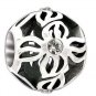 AUTHENTIC CHAMILIA PINWHEEL CLEAR SWAROVSKI BEAD CHARM, 2025-0832