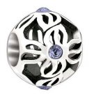 AUTHENTIC CHAMILIA PINWHEEL LILAC SWAROVSKI BEAD CHARM, 2025-0831,